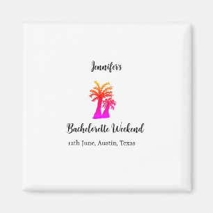 Imán Bachelorette fin de semana club de cocoteros agreg