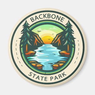 Imán Backbone State Park Iowa Badge