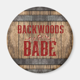 Imán Backwoods Babe Whiskey Keg