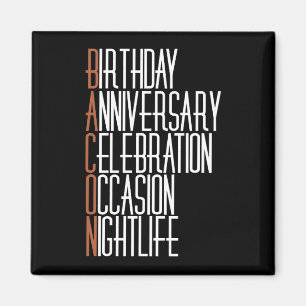 Imán Bacon Fiesta Animal