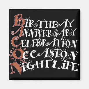 Imán Bacon Fiesta Animal