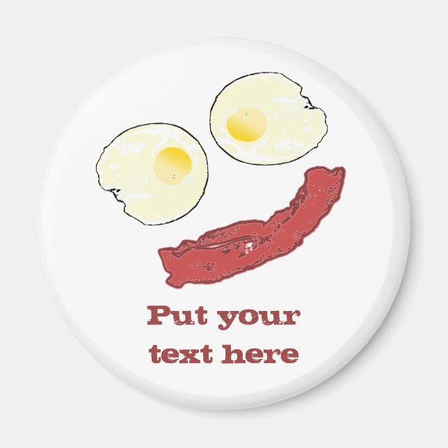 Imán Bacon y huevos (Frente)