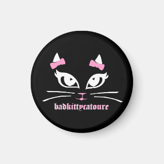 Imán Bad Kitty Catoure Itsy Black Button