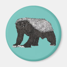 Badass Honey Badger Nasty Attitude Animal Art