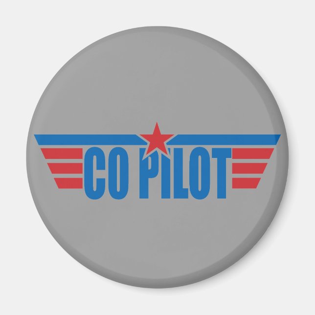 Imán Badge de ala de copago - Aviación (Frente)
