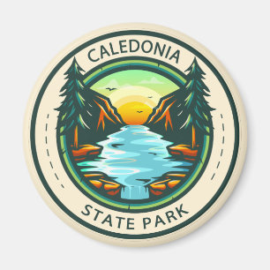 Imán Badge de Pennsylvania del Parque Estatal de Caledo