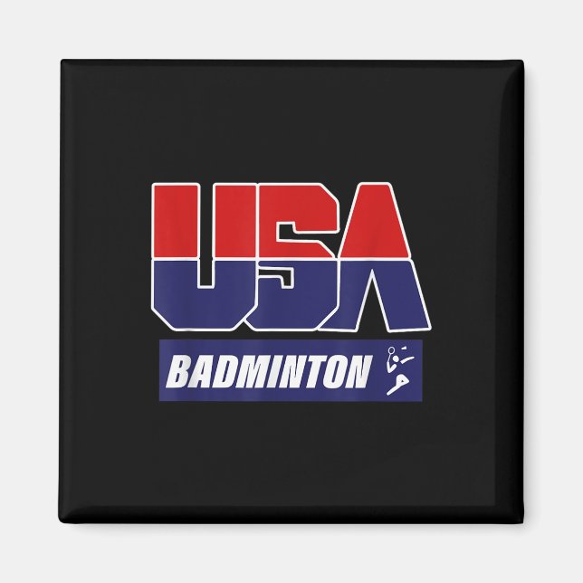 Imán Bádminton 2021 EE. UU.  (Frente)