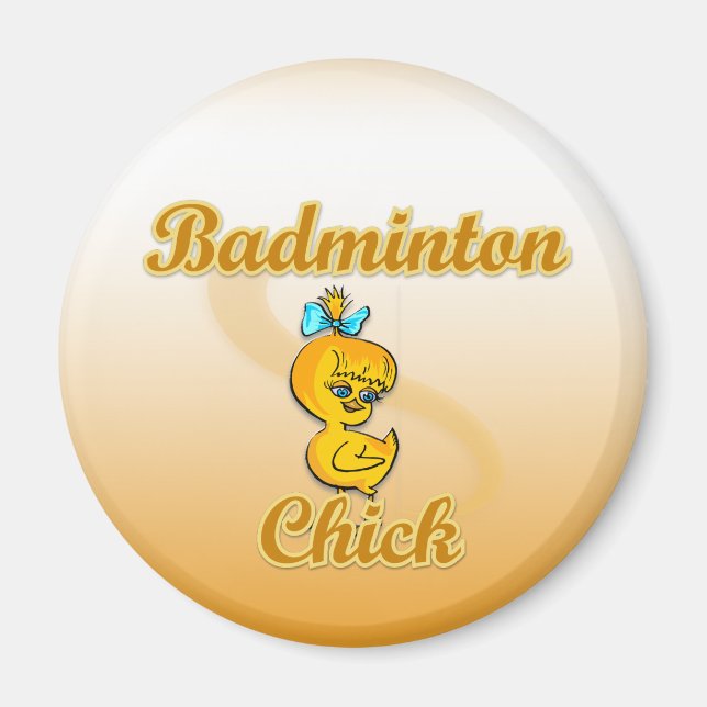 Imán Badminton Chick (Frente)