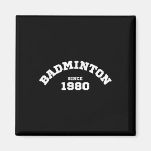 Imán Bádminton Desde 1980 Deportista Raqueta Volante Ju