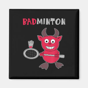 Imán Badminton Devil Badminton Player Shuttle Sm