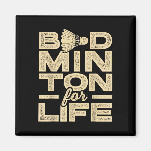 Imán Badminton For Life Badminton Player Shuttle Cross