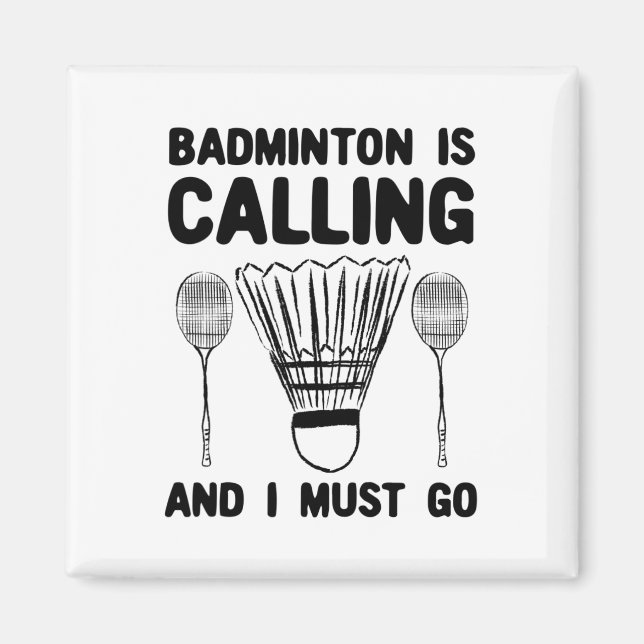 Imán Badminton llama a la menta cómica de la cita de Ba (Frente)