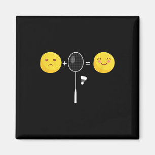Imán Badminton Love Happy Team Player Coach Funny Shutt