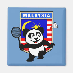 Imán Badminton Malaysia Panda