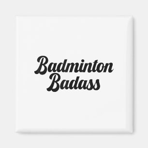 Imán Bádminton Malo Jugador de Bádminton Divertido Nove