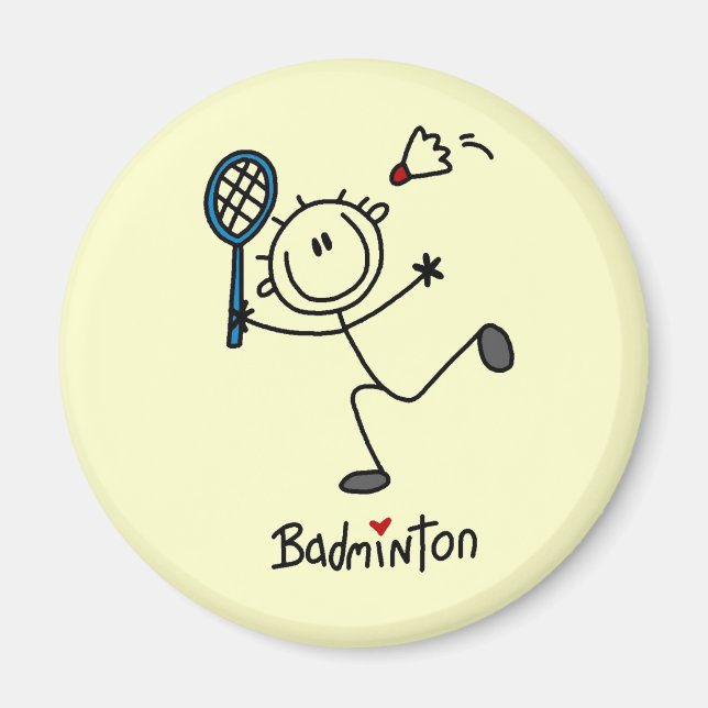 Imán Bádminton Masculino Básico de Palotes (Frente)