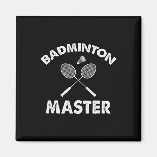 Imán Badminton Master Funny Badminton Player Shuttle Ra