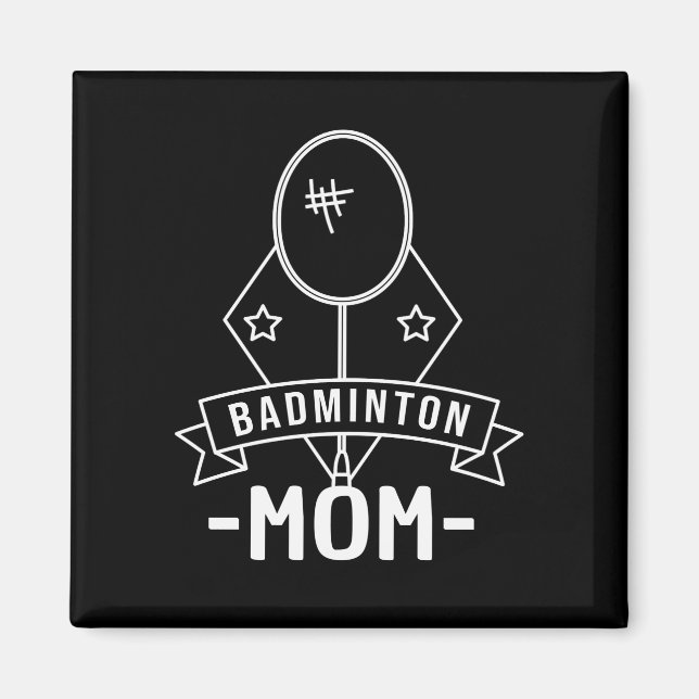 Imán Badminton Mom (Frente)