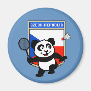 Imán Badminton Panda República Checa