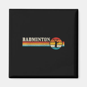 Imán Badminton Player Vintage