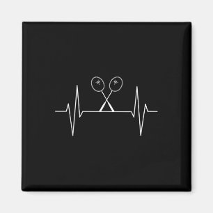 Imán Badminton Racket Heartbeat Badminton Player, Shutt