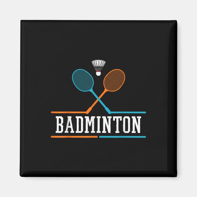 Imán Badminton Racket Shuttle Team Coach Badminton Play (Frente)