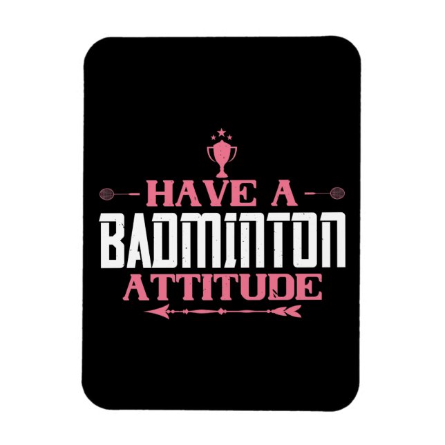 Imán Bádminton - Ten una Actitud de Bádminton (Vertical)