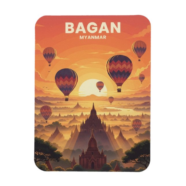 Imán Bagan Viajes Myanmar (Vertical)