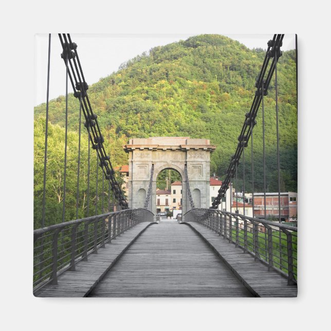 Imán Bagni di Lucca, Toscana, Italia - Un viejo puente (Frente)