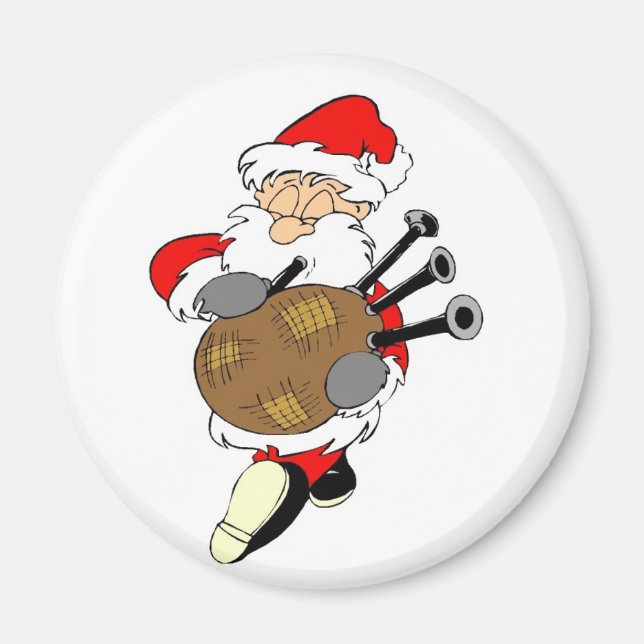 Imán Bagpipe Santa (Frente)