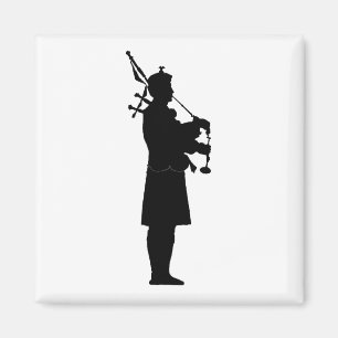 Imán Bagpiper Silhouette