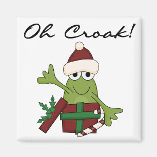 Imán Bah Humbug Frog Navidades camisetas y regalos