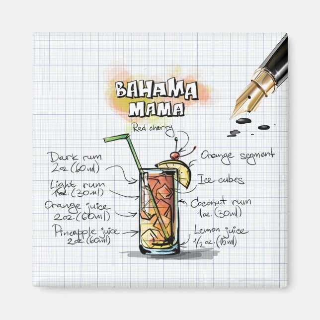 Imán Bahama Mama (Frente)