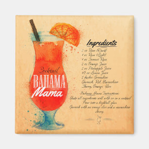 Imán Bahama Mama Cocktail
