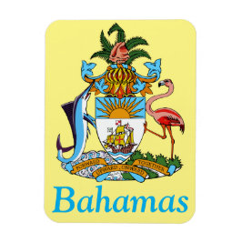 Imán Bahamas con escudo de armas (paraíso caribeño)