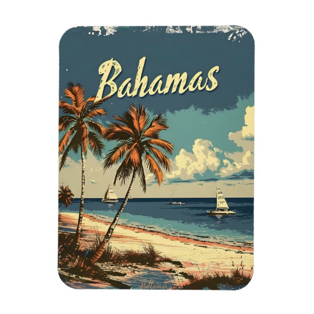 Imán Bahamas Vintage (Vertical)