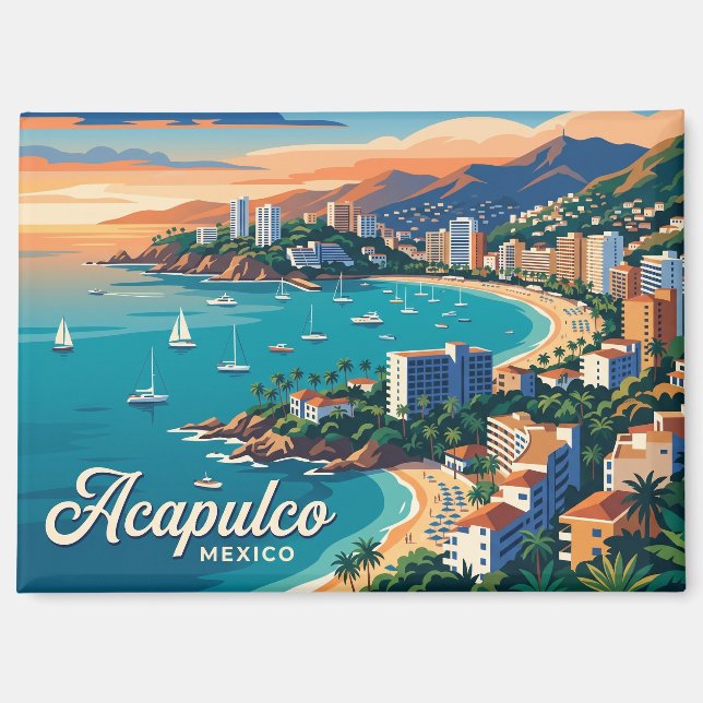 Imán Bahía de Acapulco México (Anverso)
