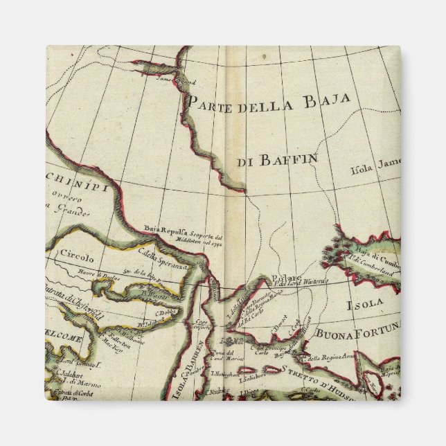 Imán Bahía de Baffin Océano Atlántico Norte (Frente)