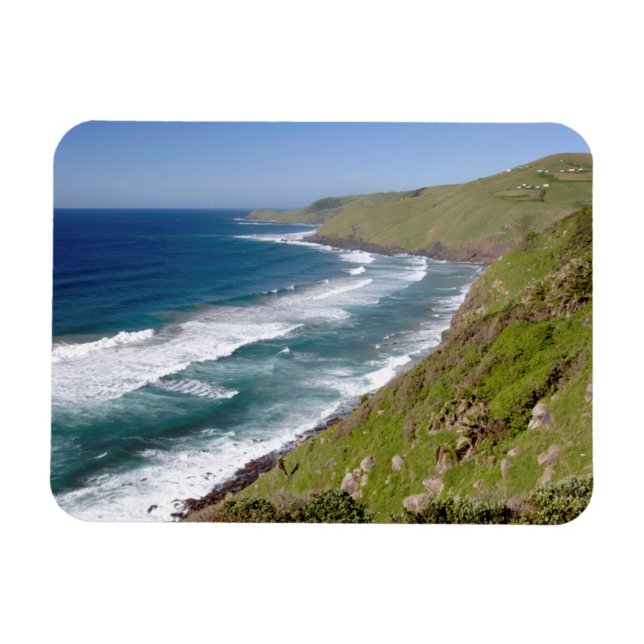 Imán Bahía de café con vistas al mar (Horizontal)