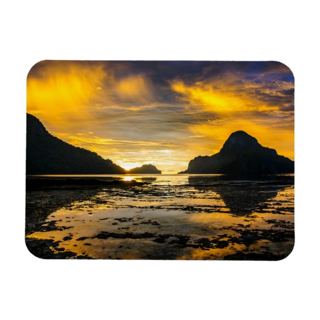 Imán Bahía de El Nido Atardecer (Horizontal)