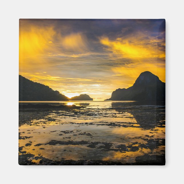 Imán Bahía de El Nido Atardecer (Frente)