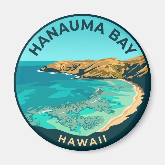 Imán Bahía de Hanauma Hawái (Frente)