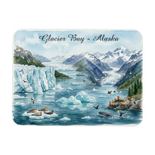 Imán Bahía de los Glaciares Alaska Parque Nacional Acua