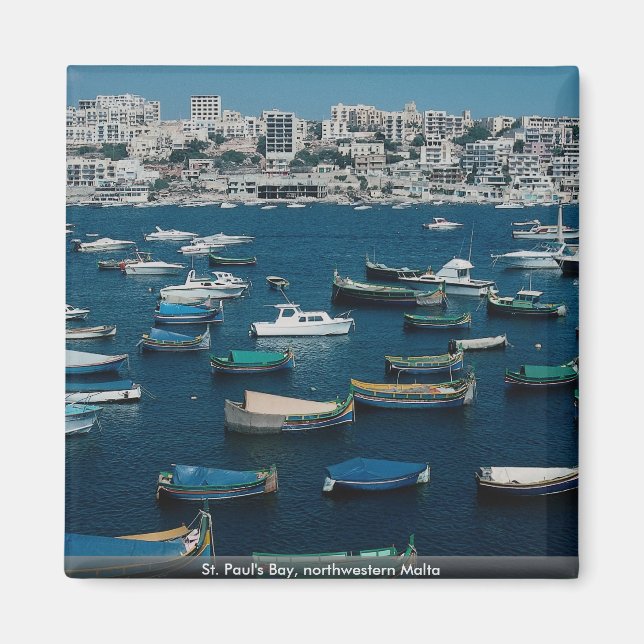 Imán Bahía de San Pablo, al noroeste de Malta (Frente)