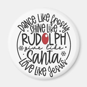 Imán Baila como Frosty Brilla como Rudolph Navidad