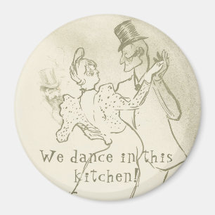 Imán Bailamos en esta cocina el Lautrec, bailando