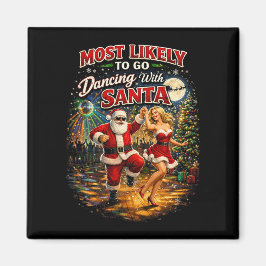 Imán Bailando con Santa