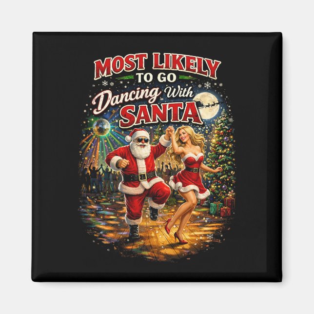 Imán Bailando con Santa (Frente)