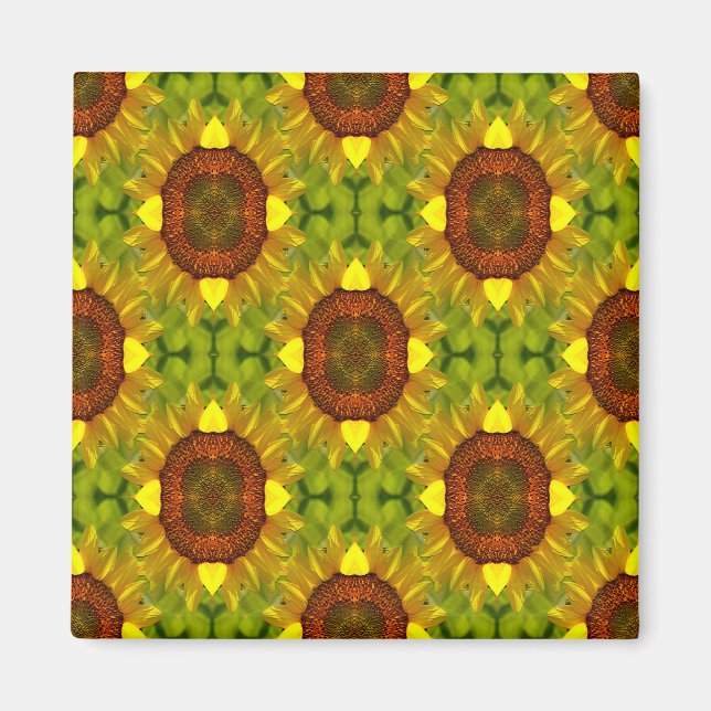 Imán Bailando girasoles. (Frente)