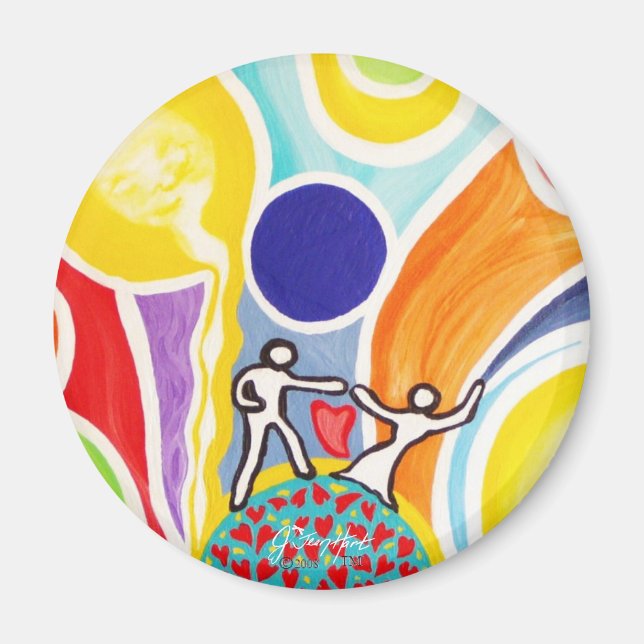 Imán Bailando Sobre Vigas De Luna (Frente)